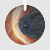 乱流宇宙を探索する2つのボイジャー宇宙船。 オーナメント (裏面)