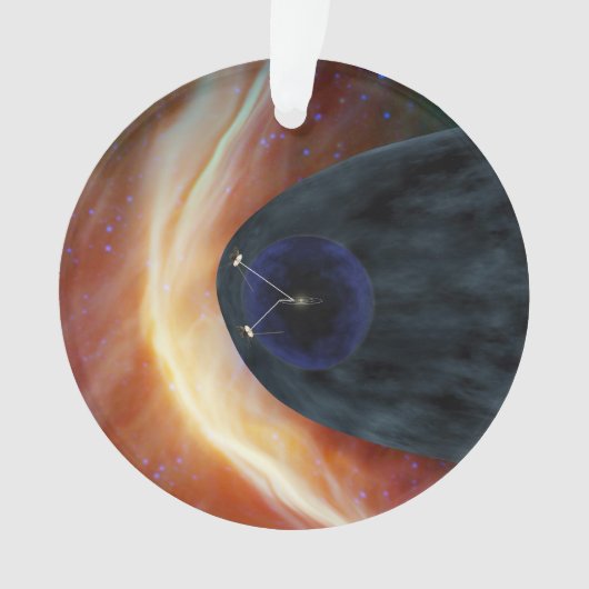 乱流宇宙を探索する2つのボイジャー宇宙船。 オーナメント (正面)