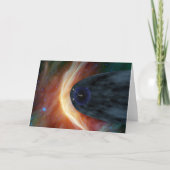 乱流宇宙を探索する2つのボイジャー宇宙船。 カード (正面)