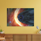 乱流宇宙を探索する2つのボイジャー宇宙船。 キャンバスプリント (インサイチュ (リビング))