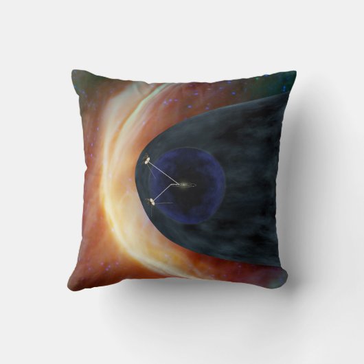 乱流宇宙を探索する2つのボイジャー宇宙船。 クッション (裏面)