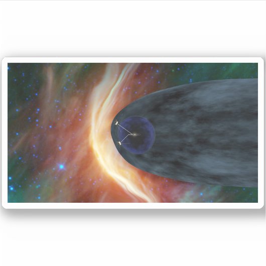 乱流宇宙を探索する2つのボイジャー宇宙船。 シール (正面)