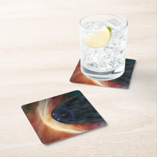 乱流宇宙を探索する2つのボイジャー宇宙船。 スクエアペーパーコースター (インサイチュ)