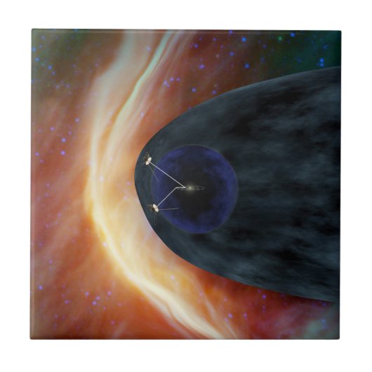 乱流宇宙を探索する2つのボイジャー宇宙船。 タイル (正面)