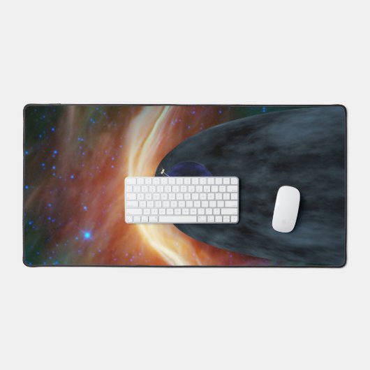 乱流宇宙を探索する2つのボイジャー宇宙船。 デスクマット (キーボード&マウス)