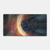 乱流宇宙を探索する2つのボイジャー宇宙船。 デスクマット (正面)