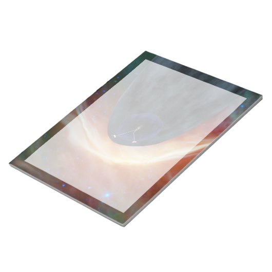 乱流宇宙を探索する2つのボイジャー宇宙船。 ノートパッド (アングル)