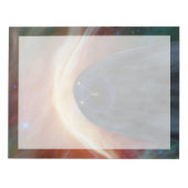 乱流宇宙を探索する2つのボイジャー宇宙船。 ノートパッド (正面)