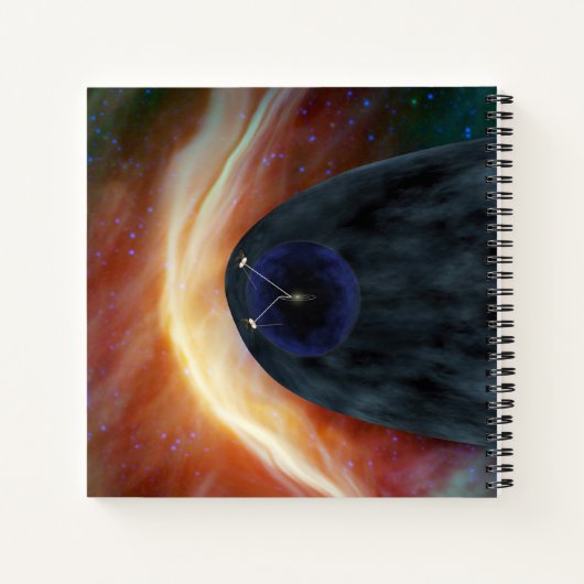 乱流宇宙を探索する2つのボイジャー宇宙船。 ノートブック (裏面)