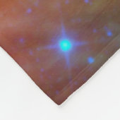 乱流宇宙を探索する2つのボイジャー宇宙船。 フリースブランケット (角)