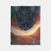 乱流宇宙を探索する2つのボイジャー宇宙船。 フリースブランケット (正面)