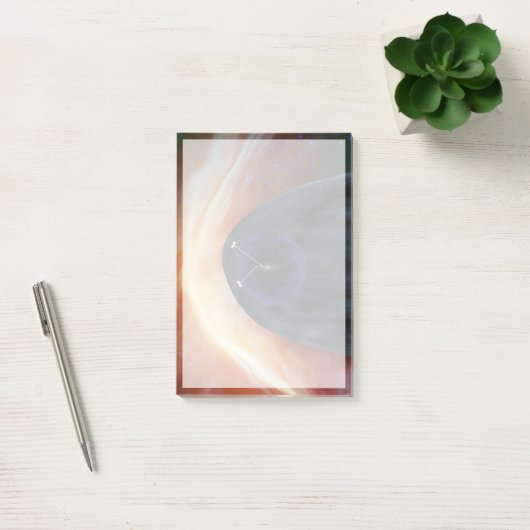 乱流宇宙を探索する2つのボイジャー宇宙船。 ポストイット (オフィス)