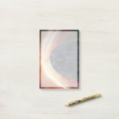 乱流宇宙を探索する2つのボイジャー宇宙船。 ポストイット (デスク上)