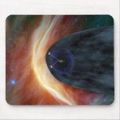 乱流宇宙を探索する2つのボイジャー宇宙船。 マウスパッド (正面)