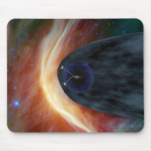 乱流宇宙を探索する2つのボイジャー宇宙船。 マウスパッド (正面)