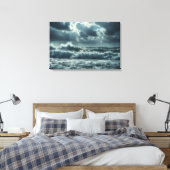 乱流海嵐 – シネマティック4K Seascape キャンバスプリント (インサイチュ (寝室))