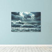 乱流海嵐 – シネマティック4K Seascape キャンバスプリント (インサイチュ (ウッドフロア))