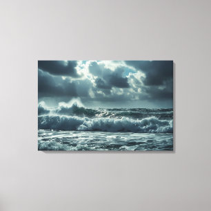 乱流海嵐 – シネマティック4K Seascape キャンバスプリント