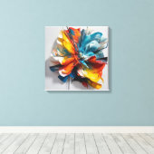 乱流開花 キャンバスプリント (インサイチュ (ウッドフロア))