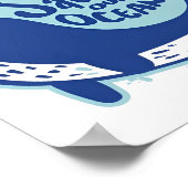 乱漁魚チビ(小さくかわいく書いた感じ)ポスター ポスター (角)