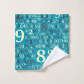 乱違う数 バスタオルセット (ウォッシュタオル)