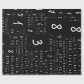 乱違う数 ラッピングペーパー (フラット)