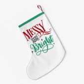 乱雑で明るい |おもしろいフェスティバル スモールクリスマスストッキング (裏面 (吊り時))