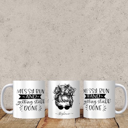 乱雑なパンと物をママの人生を終おもしろい了 コーヒーマグカップ