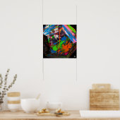 乱雑な幾何学的アート ポスター (キッチン)