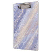 乱雑な抽象芸術ブルーとベージュ絵を描ストローク クリップボード (左)