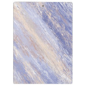 乱雑な抽象芸術ブルーとベージュ絵を描ストローク クリップボード (裏面)