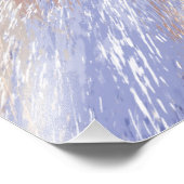 乱雑な抽象芸術ブルーとベージュ絵を描ストローク フォトプリント            (角)