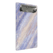 乱雑な抽象芸術ブルーとベージュ絵を描ストローク ミニクリップボード (アングル)