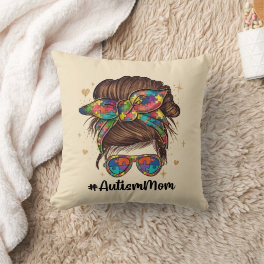 乱雑な誇りを持った自閉症の母 クッション (ブランケット)