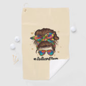 乱雑な誇りを持った自閉症の母 ゴルフタオル (インサイチュ)