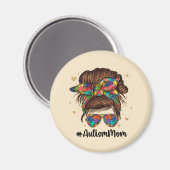 乱雑な誇りを持った自閉症の母 マグネット (正面/裏面)