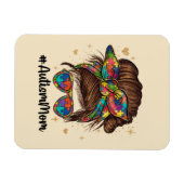 乱雑な誇りを持った自閉症の母 マグネット (横)