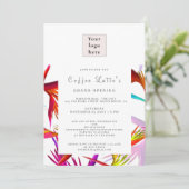 乱雑な野生の熱帯スタイルビジネス開始インビタット 招待状 (スタンド正面)