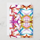 乱雑な野生の熱帯スタイルビジネス開始インビタット 招待状 (裏面)