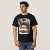 乱雑バンホラー人生ホラー映画ホラー母ホール Tシャツ (正面フル)
