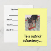 乱飲騒ぎの夜への招待 招待状 (正面/裏面)