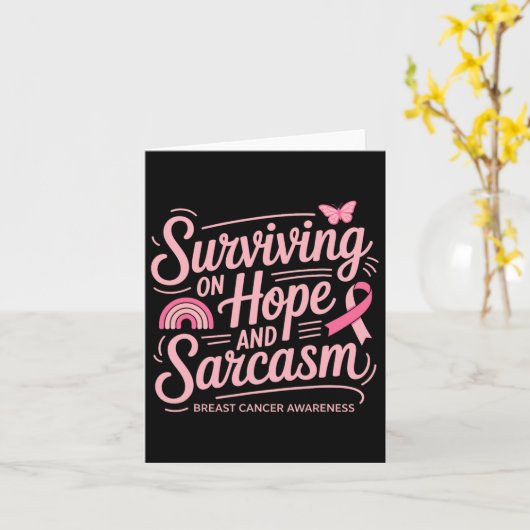 乳おもしろいがん カード (黄色い花)