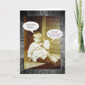 乳おもしろい増強おめでとう カード (正面)