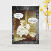 乳おもしろい増強おめでとう カード (黄色い花)