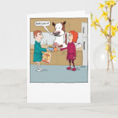 乳おもしろい搾り牛ハッピーバースデー カード (黄色い花)