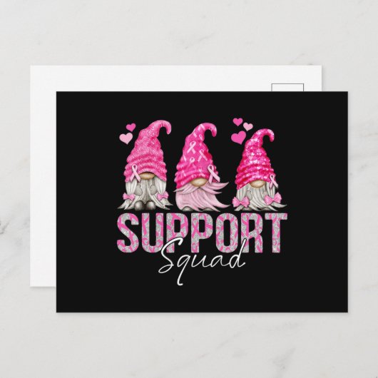 乳おもしろい癌の支援部隊 ポストカード (正面/裏面)