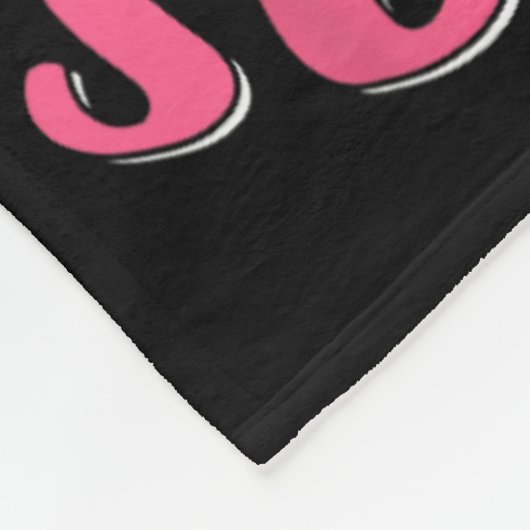 乳おもしろい癌の未聞の傷跡の後ろに フリースブランケット (角)