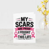 乳がんおもしろい生存者 カード (黄色い花)