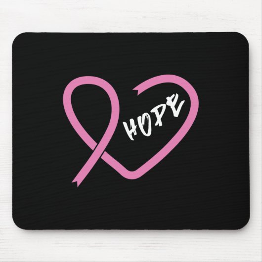 乳がんががんリボンと闘う1 マウスパッド (正面)