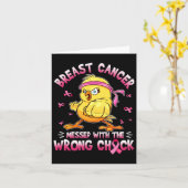 乳がんが悪事でめちゃくちゃになったおもしろい カード (黄色い花)